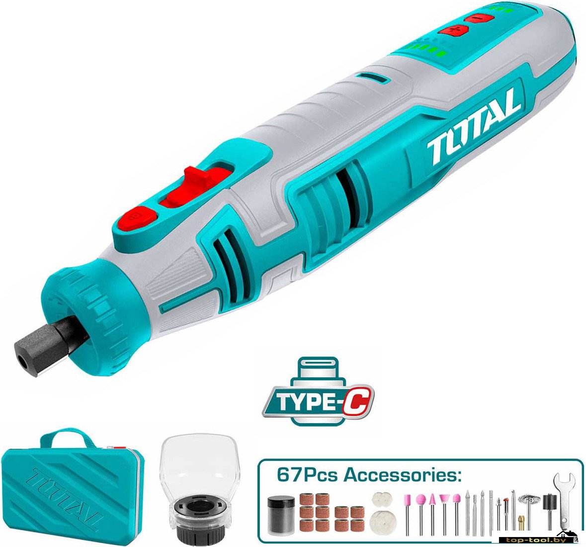 Гравер Total TMGLI0801 (с АКБ)