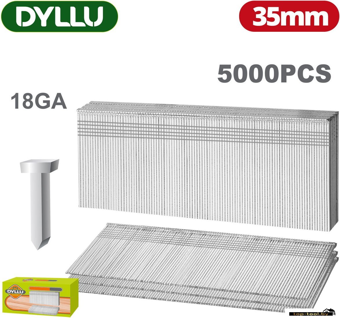 Гвозди для пистолета Dyllu DTNA18351 (5000 шт)