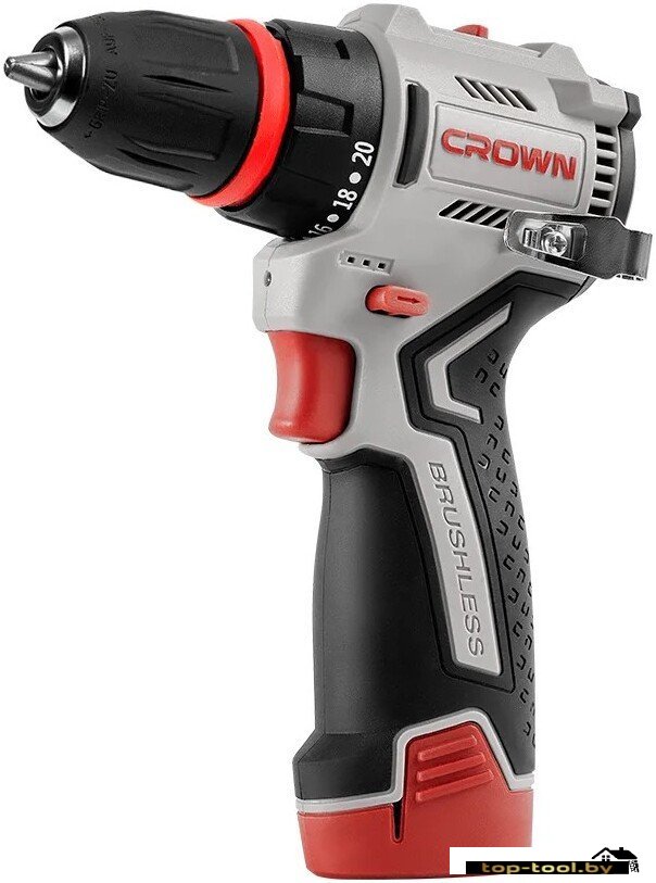 Дрель-шуруповерт Crown CT21129HQX-2 BMC (с 2-мя АКБ, кейс)