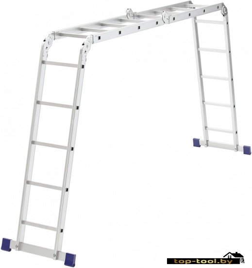 Лестница-трансформер СибрТех 97884 2х4+2х5 ступеней