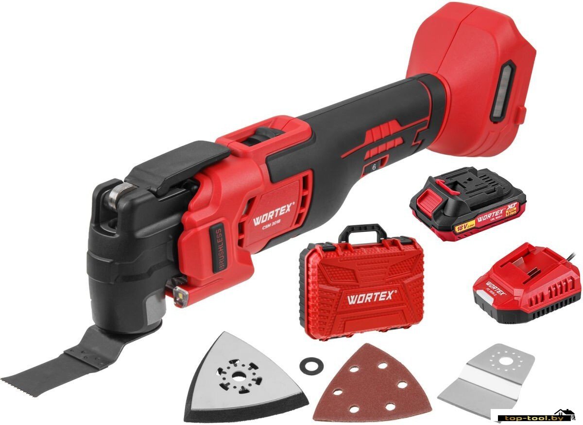 Реноватор Wortex CSM 3018 ALL1 XLT Set 2333074 (с 1-им АКБ, кейс)