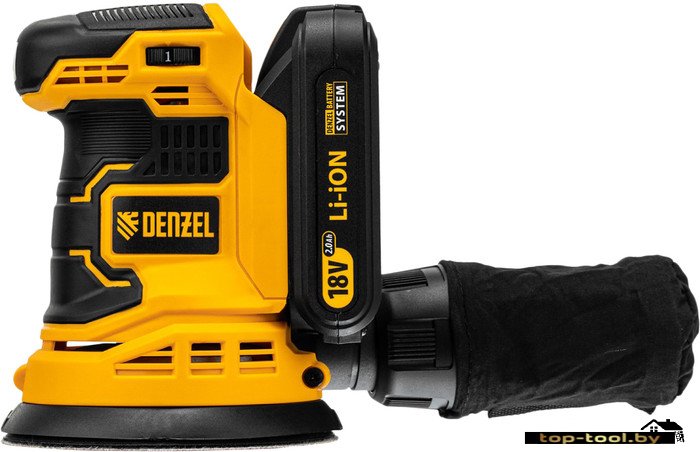 Эксцентриковая шлифмашина Denzel COS-125 (с 1-им АКБ)