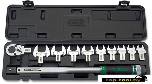 Ключ с набором Toptul 1/2" 40-210 Нм GAAI1101