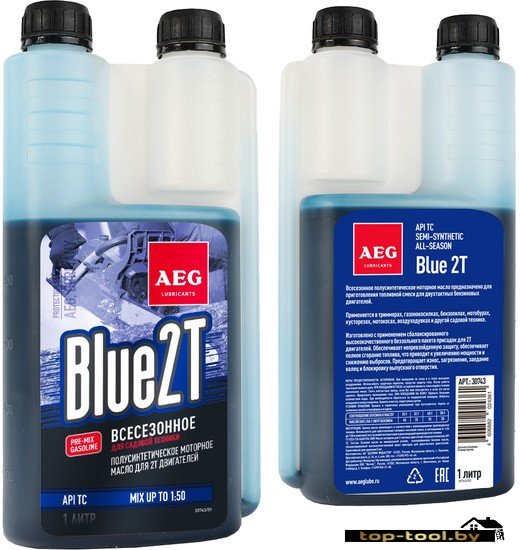 Моторное масло AEG Lubricants API TC Semi Synthetic Дозатор 1л