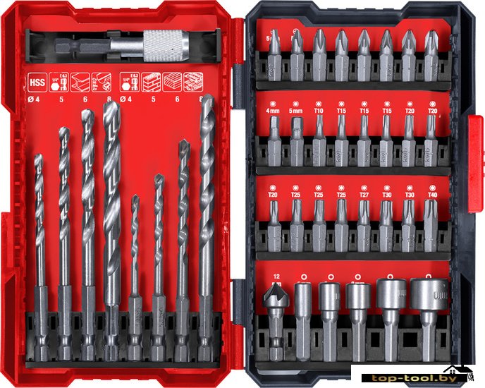 Набор бит и сверл KWB 49108960 (39 предметов)