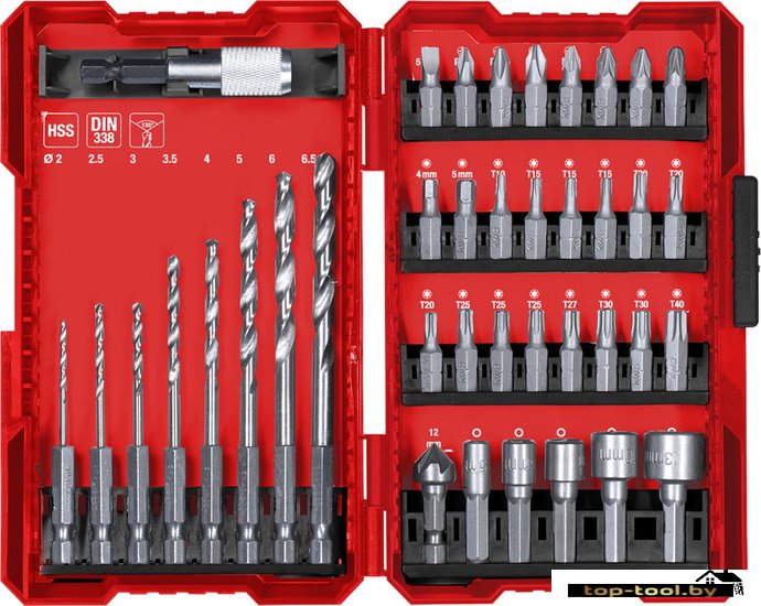 Набор бит и сверл KWB 49108910 (39 предметов)