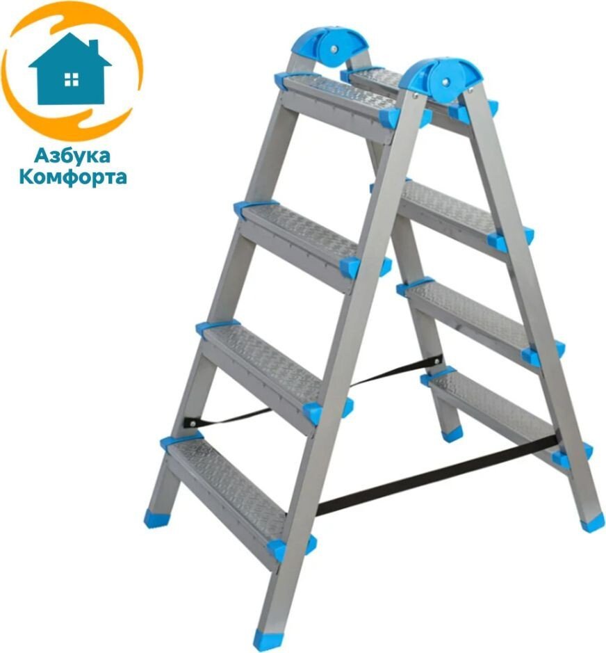 Лестница-стремянка AZK TwoSide Pro LDTH-02.04 (4 ступени)