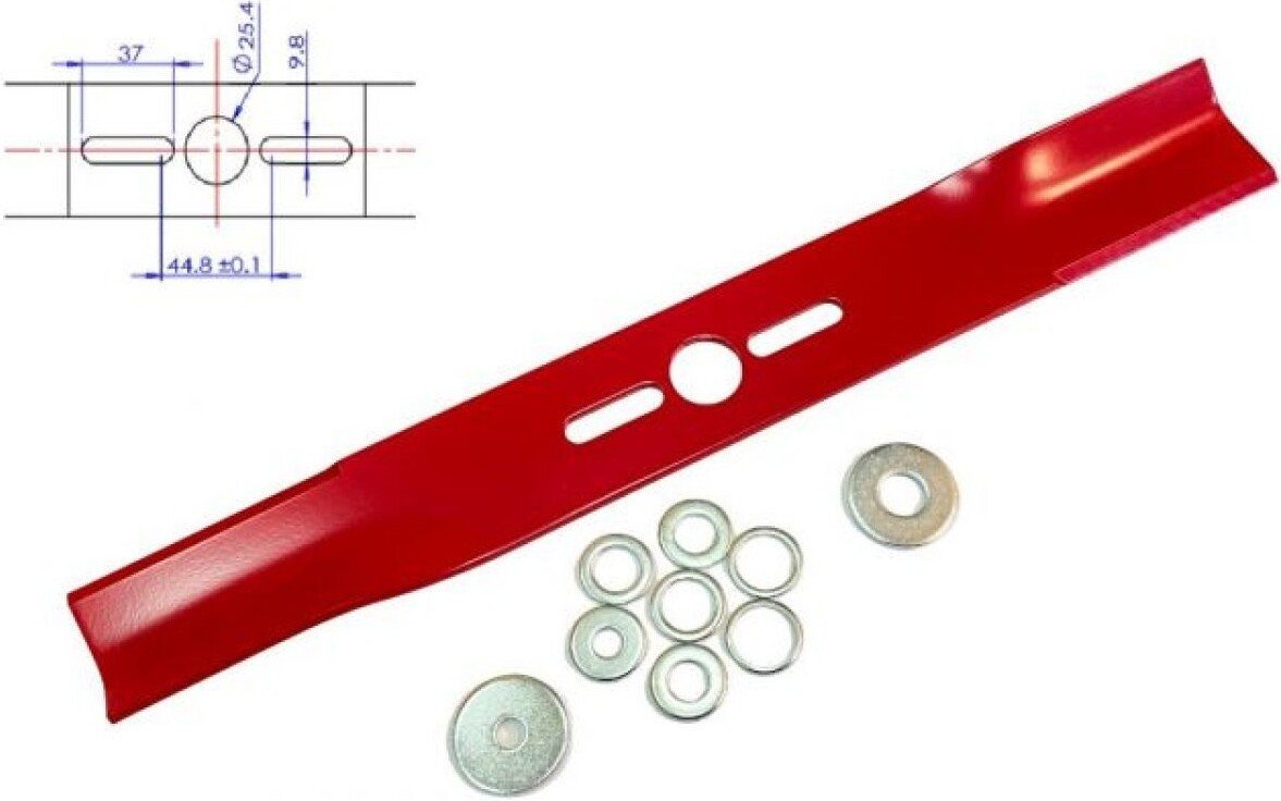 Нож для газонокосилки RIparts UBS-16-406