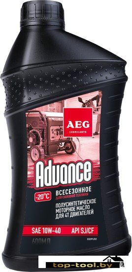 Моторное масло AEG Lubricants Advance SAE 10W-40 API SJ/CF 0.6л