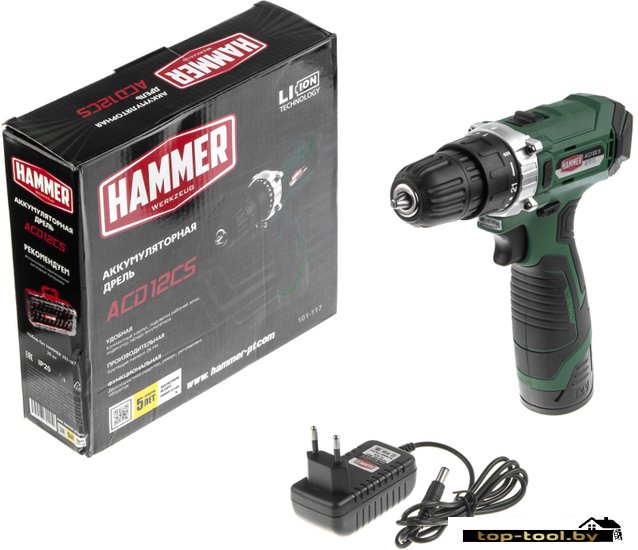 Дрель-шуруповерт Hammer ACD12CS (с 1-им АКБ)