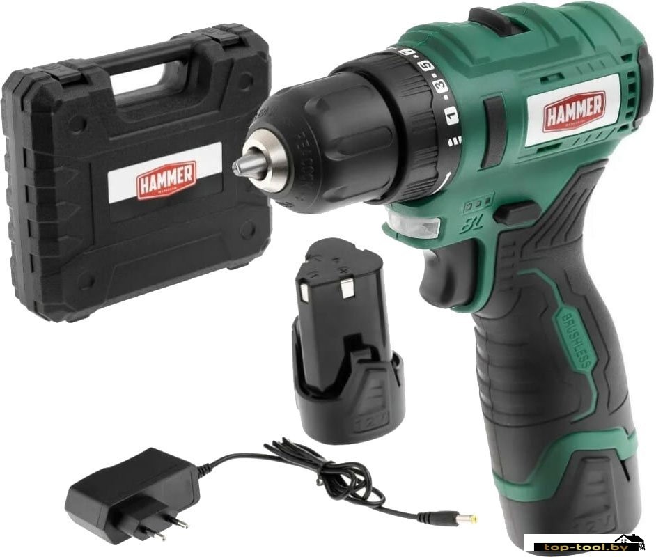 Дрель-шуруповерт Hammer ACD12BL (с 2-мя АКБ, кейс)