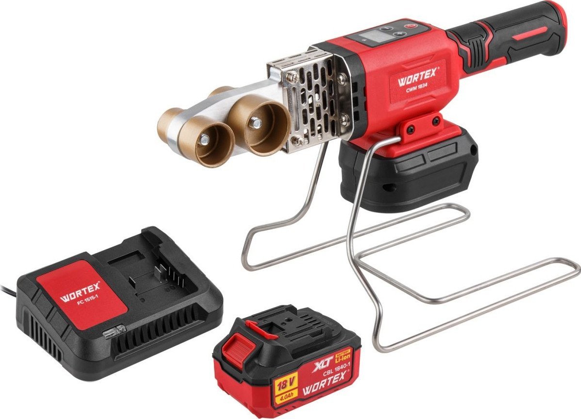 Аппарат для сварки труб Wortex CWM 1834 1304777 (с 1-им АКБ)
