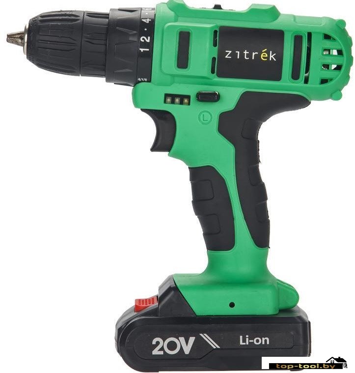 Дрель-шуруповерт Zitrek Green 20-Li Plus 083-1115 (с 2-мя АКБ)
