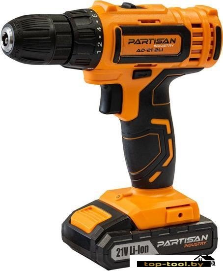 Дрель-шуруповерт Partisan AD-21-2 Li (с 2-мя АКБ, кейс)