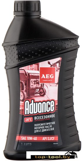 Моторное масло AEG Lubricants Advance SAE 10W-40 API SJ/CF 1л