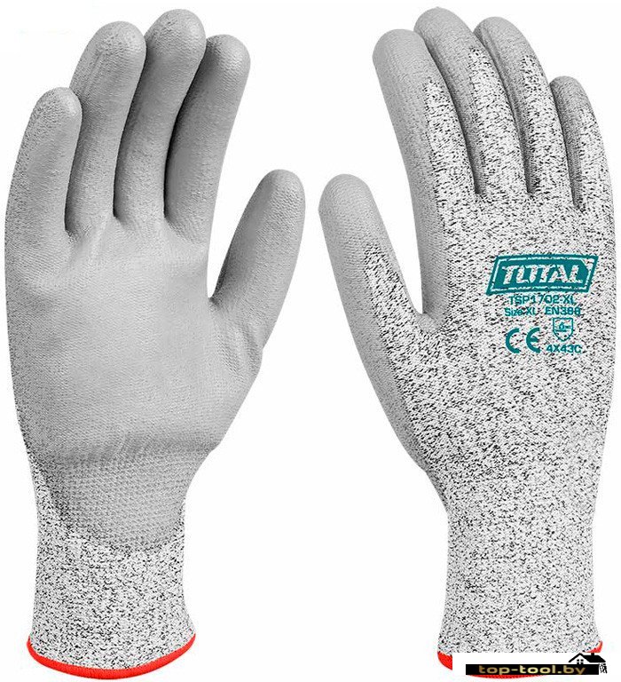 Текстильные перчатки Total TSP1702-XL