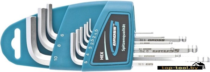 Набор ключей GROSS 16404 (9 предметов)