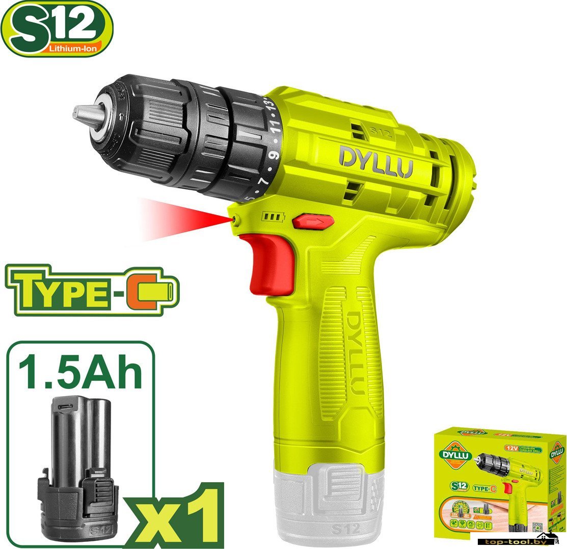 Дрель-шуруповерт Dyllu DTCDS510 (с 1-им АКБ)