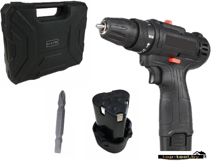 Дрель-шуруповерт Zitrek Crusher 12-Li 063-4078 (с 2-мя АКБ, кейс)