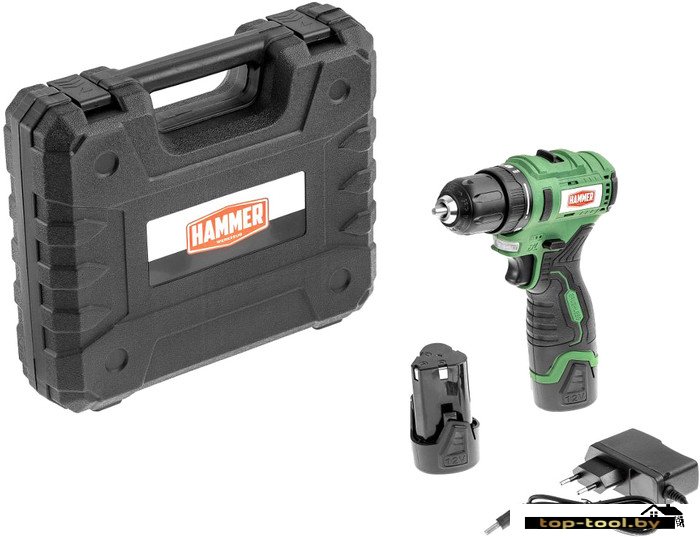 Дрель-шуруповерт Hammer ACD12BLC (с 2-мя АКБ, кейс)