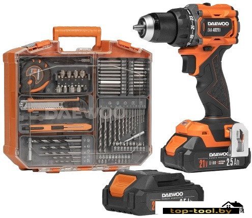 Дрель-шуруповерт Daewoo Power DAA 4021Li Set Box (с 2-мя АКБ, кейс)