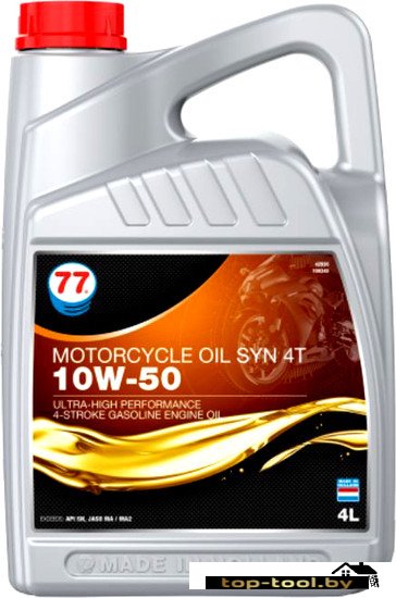 Моторное масло 77 Lubricants Syn 4T 10W-50 4л