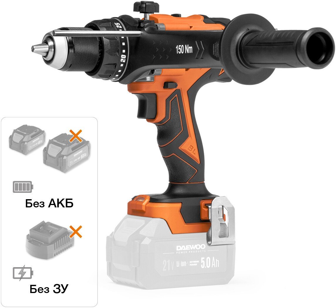 Ударная дрель-шуруповерт Daewoo Power DAA 7521Li (без АКБ)