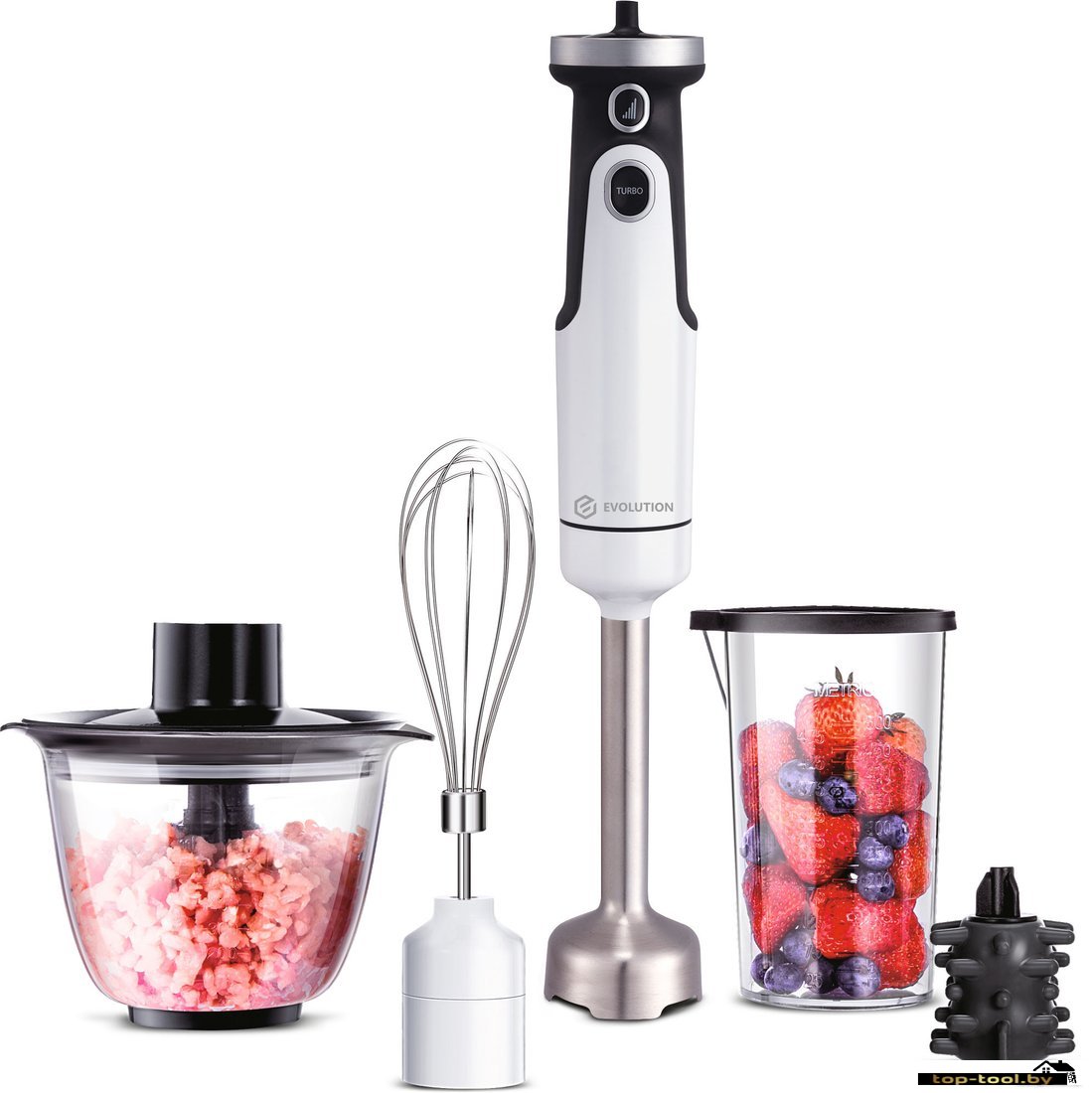 Погружной блендер Evolution HBS-0651 (белый)