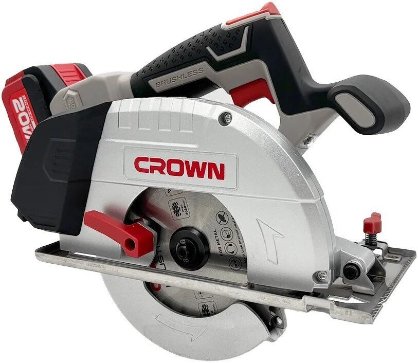 Дисковая (циркулярная) пила Crown CT25040-150HX-4 BMC (с 2-мя АКБ, кейс)