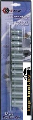 Набор торцевых головок Stab TK18516 (12 предметов)
