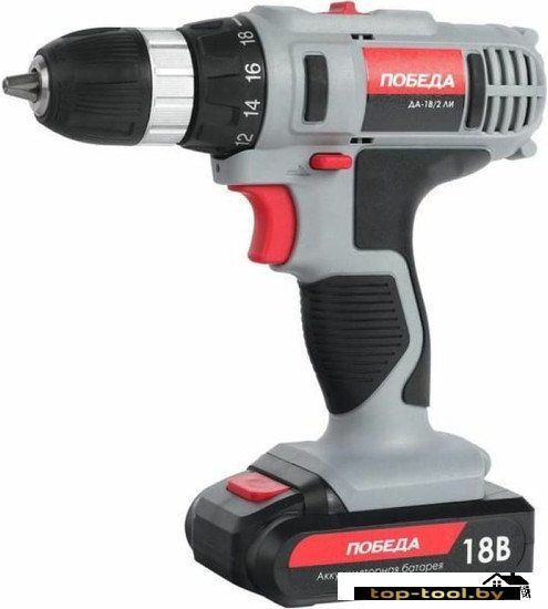 Дрель-шуруповерт Победа ДА-18/2 ЛИ 180201636 (с 2-мя АКБ, кейс)