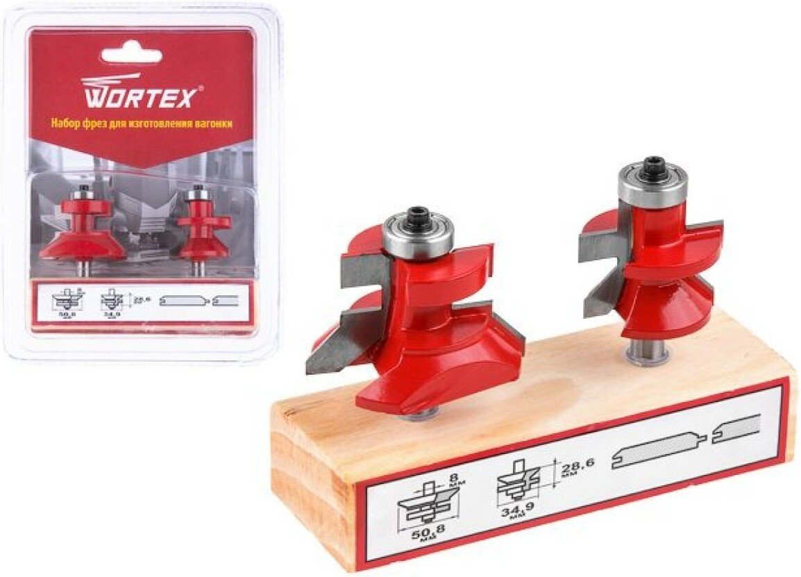 Набор фрез Wortex 0318096