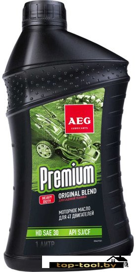 Моторное масло AEG Lubricants Premium HD SAE 30 API SJ/CF 1л