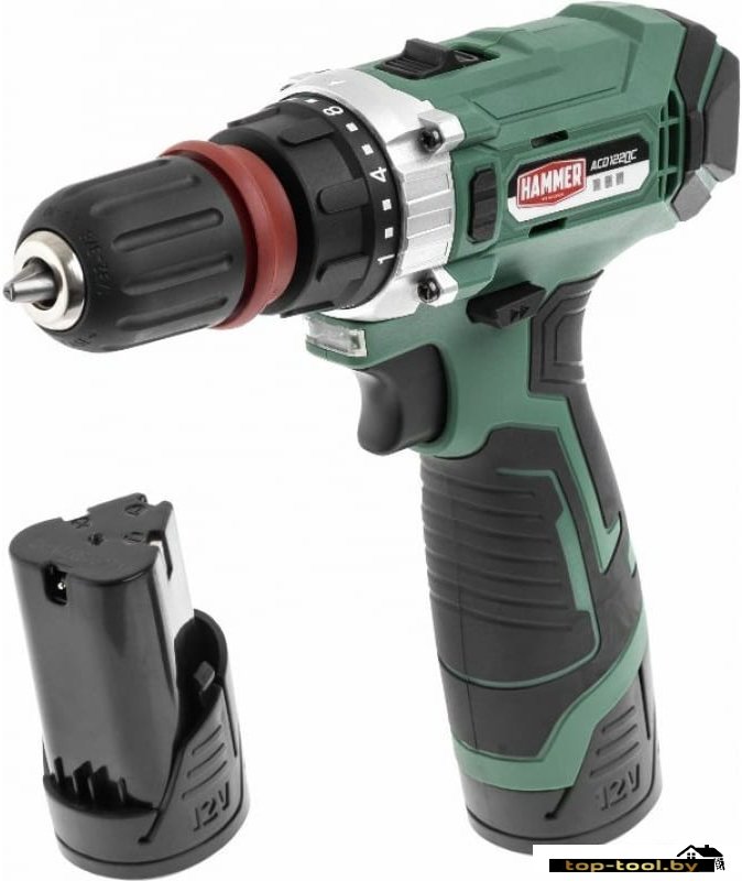 Дрель-шуруповерт Hammer ACD122QC (с 2-мя АКБ, кейс)