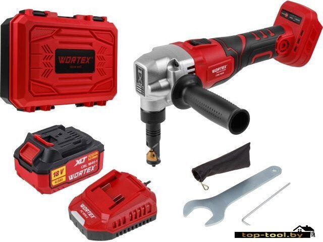 Высечные электрические ножницы Wortex CNB 1825 XLT SET 1318929 (с 1-м АКБ, кейс)