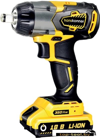 Гайковерт Hanskonner HCD18350S (с 2-мя АКБ, кейс)