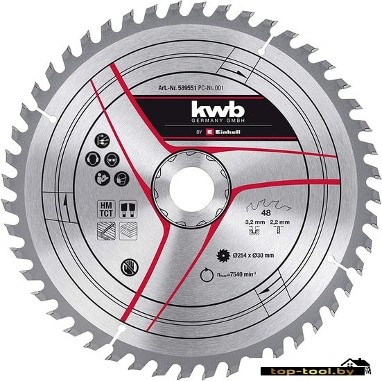 Пильный диск KWB 49589551