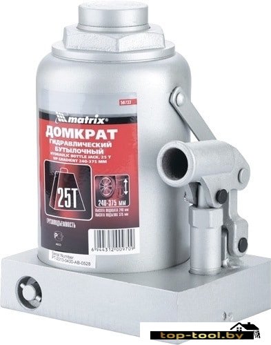 Бутылочный домкрат Matrix 50733 25 т