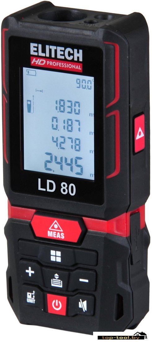 Лазерный дальномер ELITECH LD 80